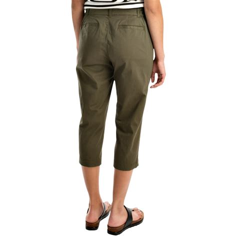 women's cotton capris|More.